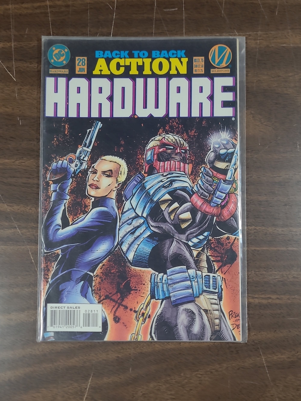 Hardware Back to Back Action Comic Book - #28 June Bagged